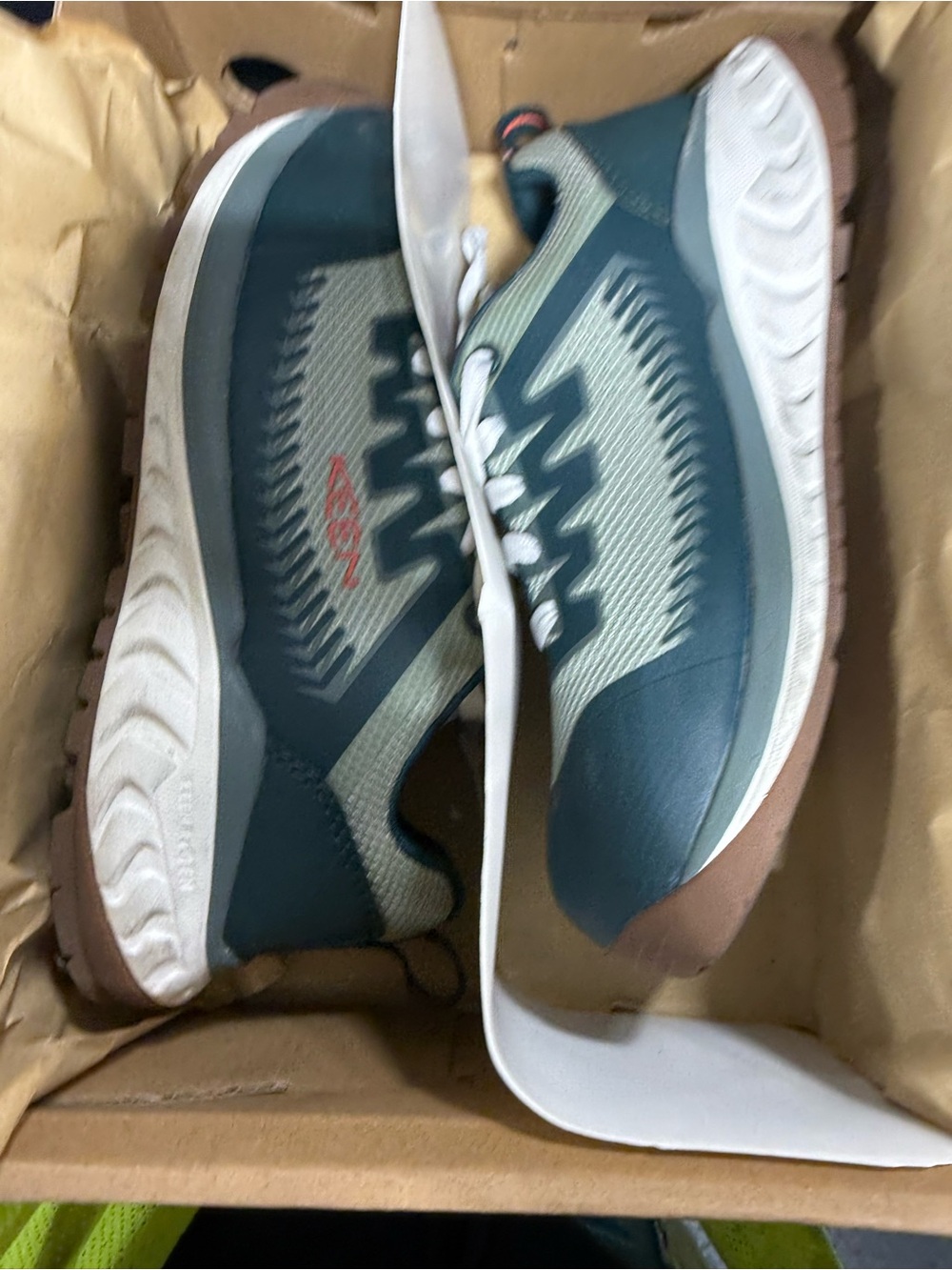 Keen Teal and Brown Women's Composite toe